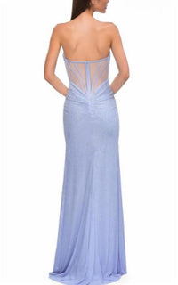 La Femme - Strapless Hot Stone Dress