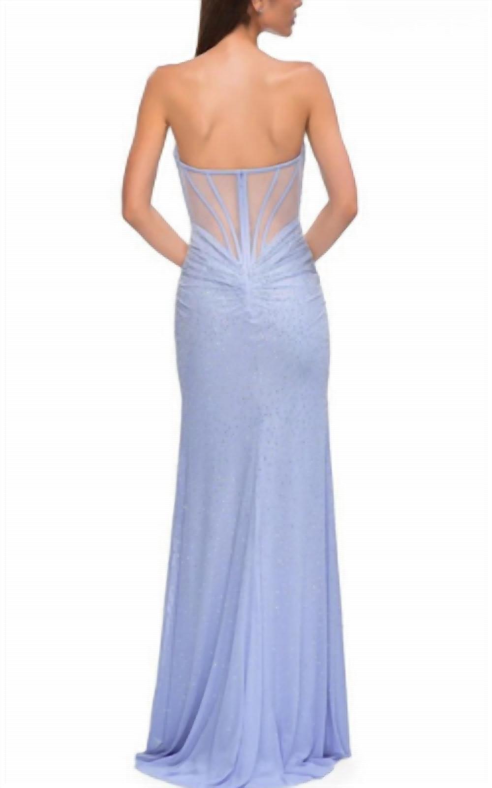La Femme - Strapless Hot Stone Dress