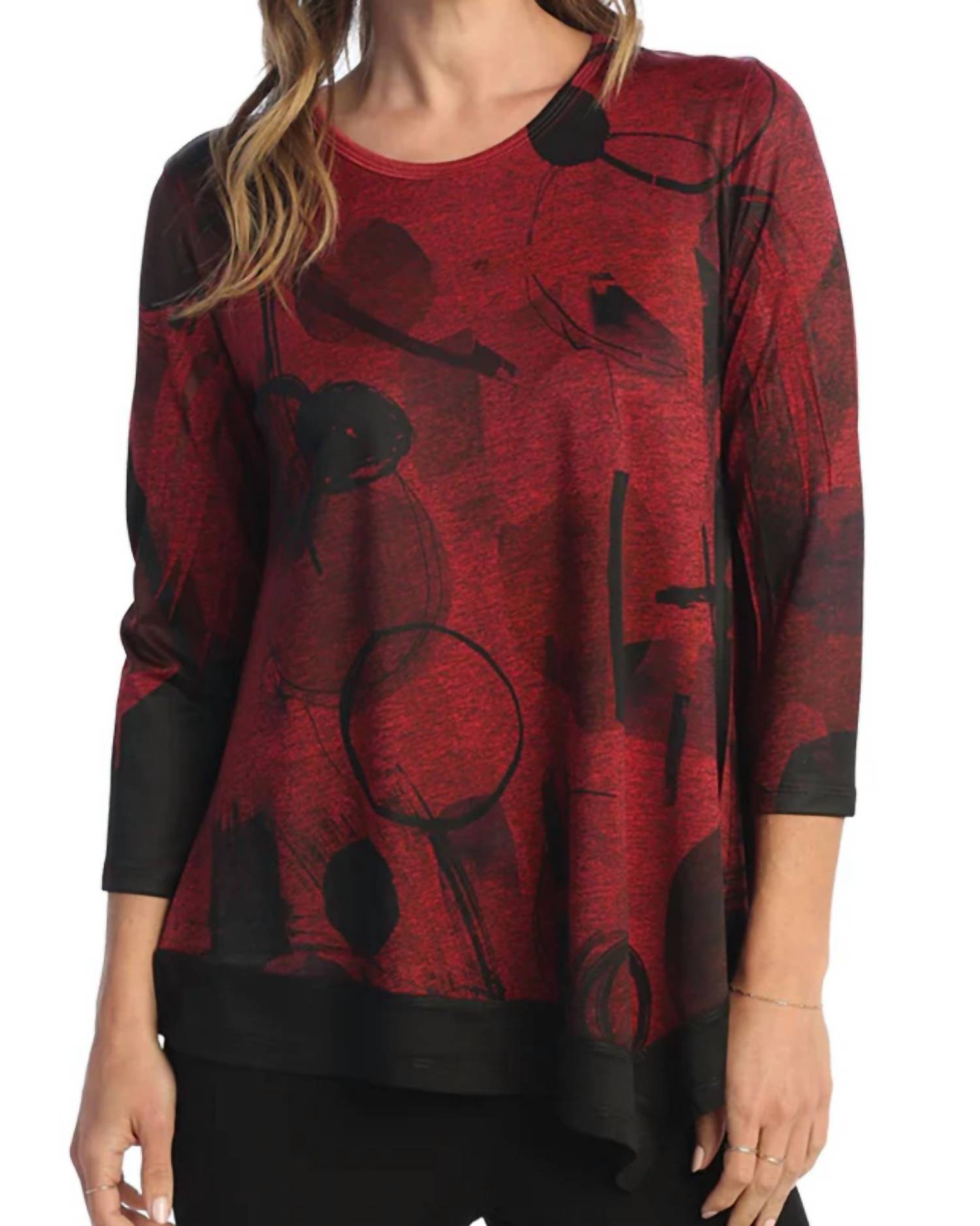 Jess & Jane - Toscana Asymmetrical Slinky Top