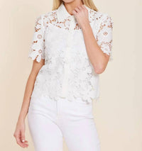 Dolce Cabo - Lace Collared Shirt
