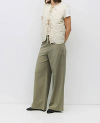 Mod Ref - Quilted Tie-Front Vest