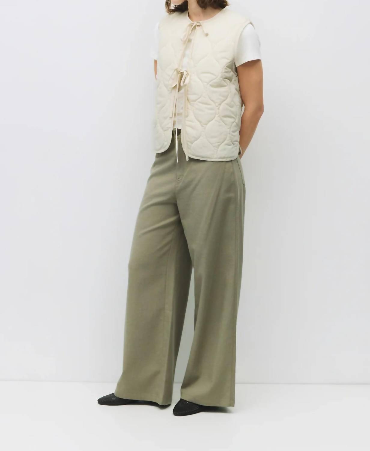 Mod Ref - Quilted Tie-Front Vest