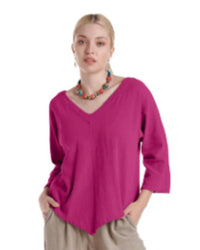 Oh My Gauze! - Lynn V-neck Top