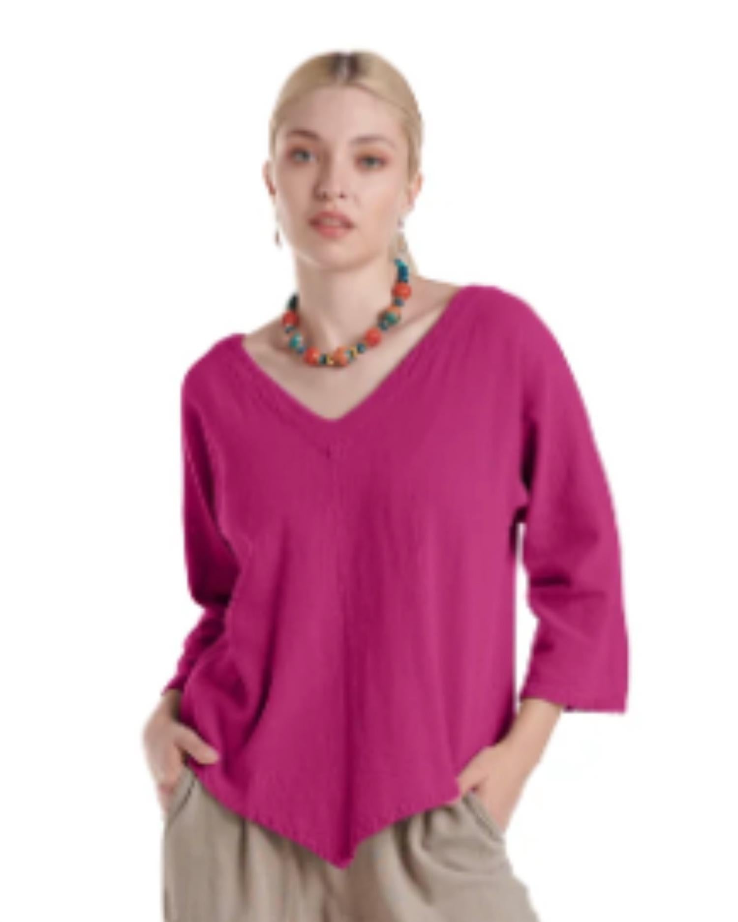 Oh My Gauze! - Lynn V-neck Top