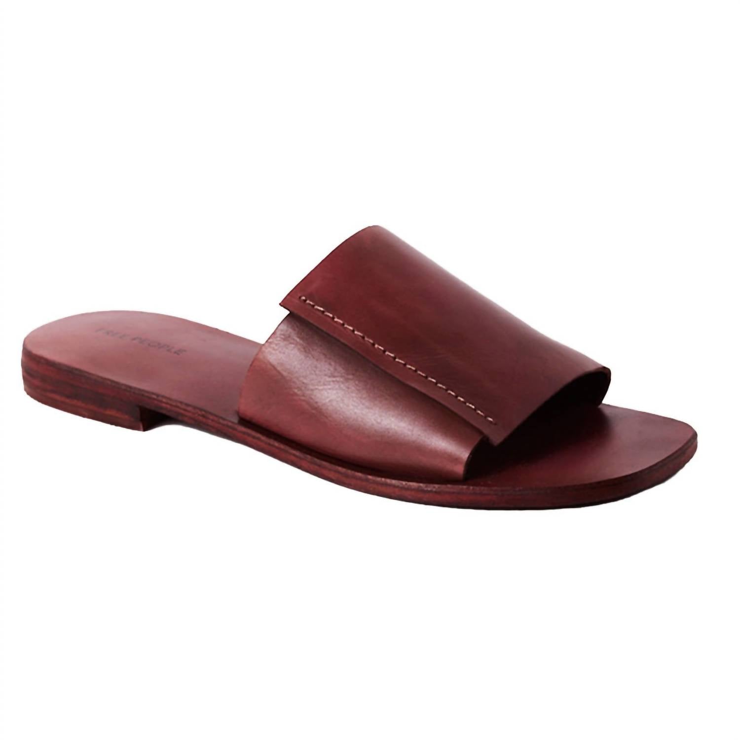 Free People Women's Verona Slide in tan - women's sandal - detail view