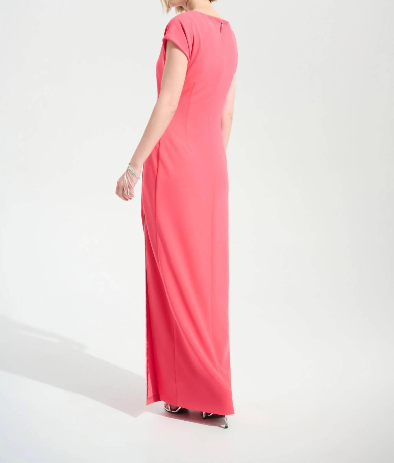 Joseph Ribkoff - Scuba Crepe Sheath Maxi Dress