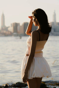 Find Me Now - Cloud Poplin Mini Skirt