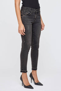 Moussy Framingham Skinny Jean in light black - women's jeans - view 4