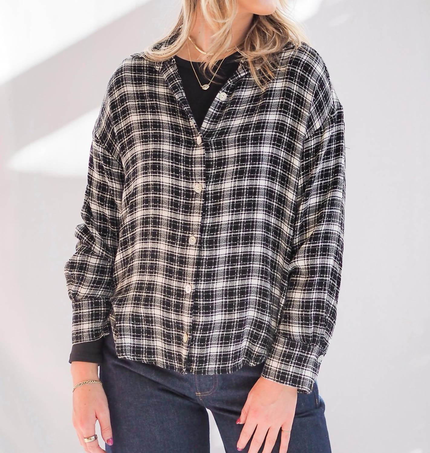 Bella Dahl - Boyfriend Plaid Button-down Shirt