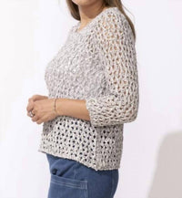 Escape By Habitat - Sea Salt Knit Easy Pullover Sweater