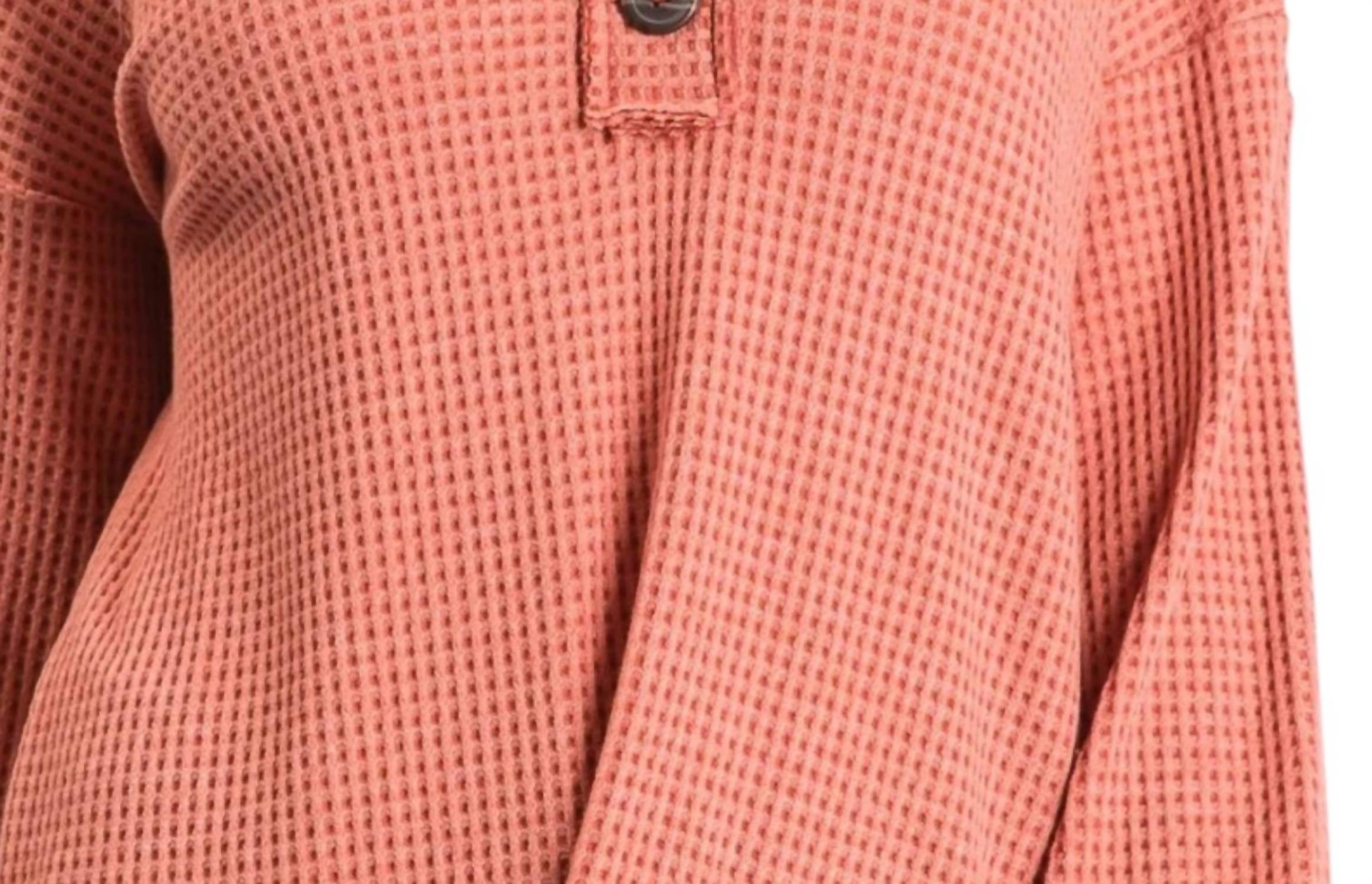 Hailey & Co - Long Sleeve Waffle Top