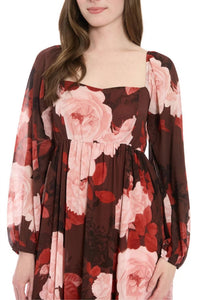 London Times - Trudie Maxi Babydoll Dress - Plus