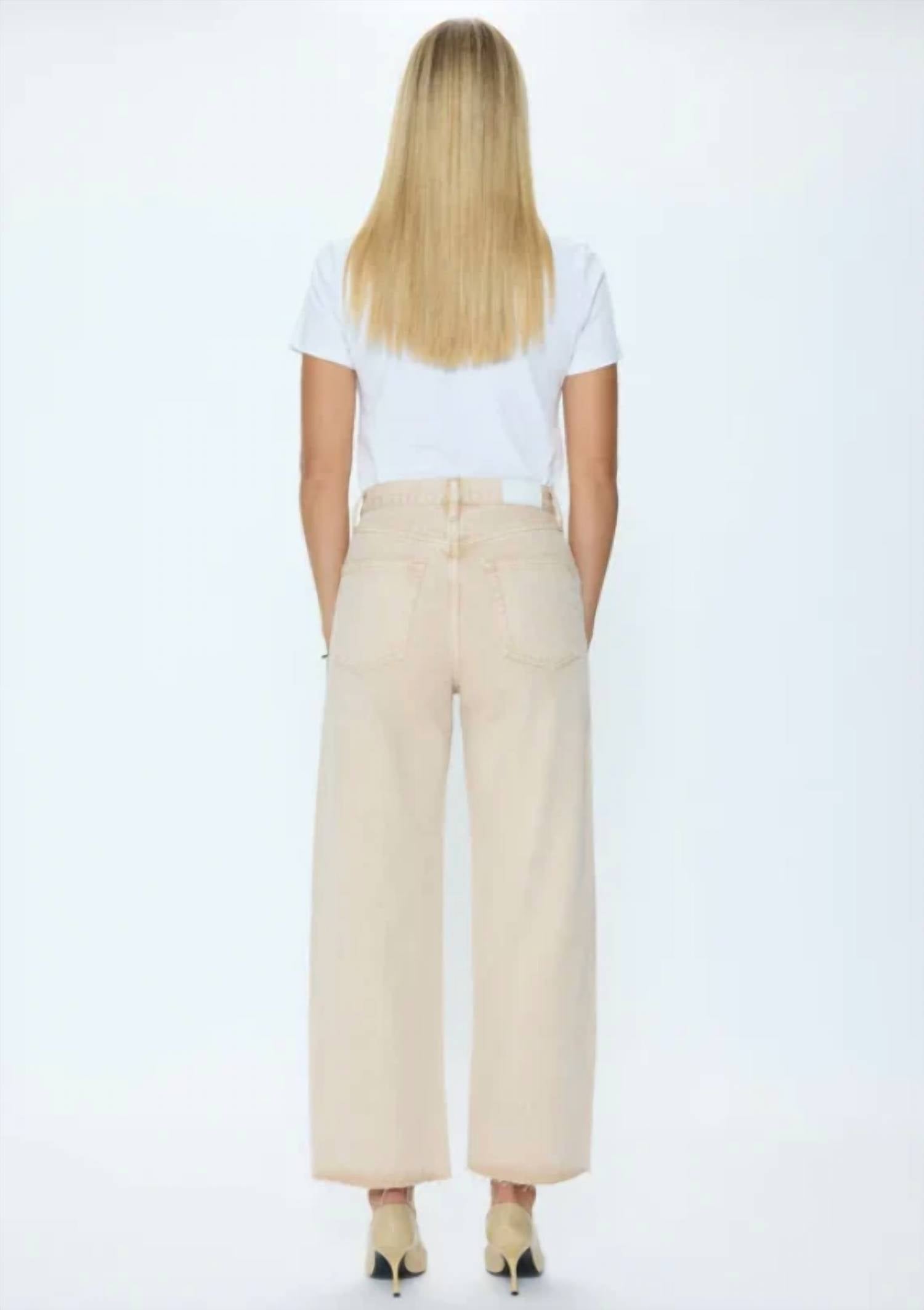 Pistola - Tate Crop Bowed Wide Leg Jean