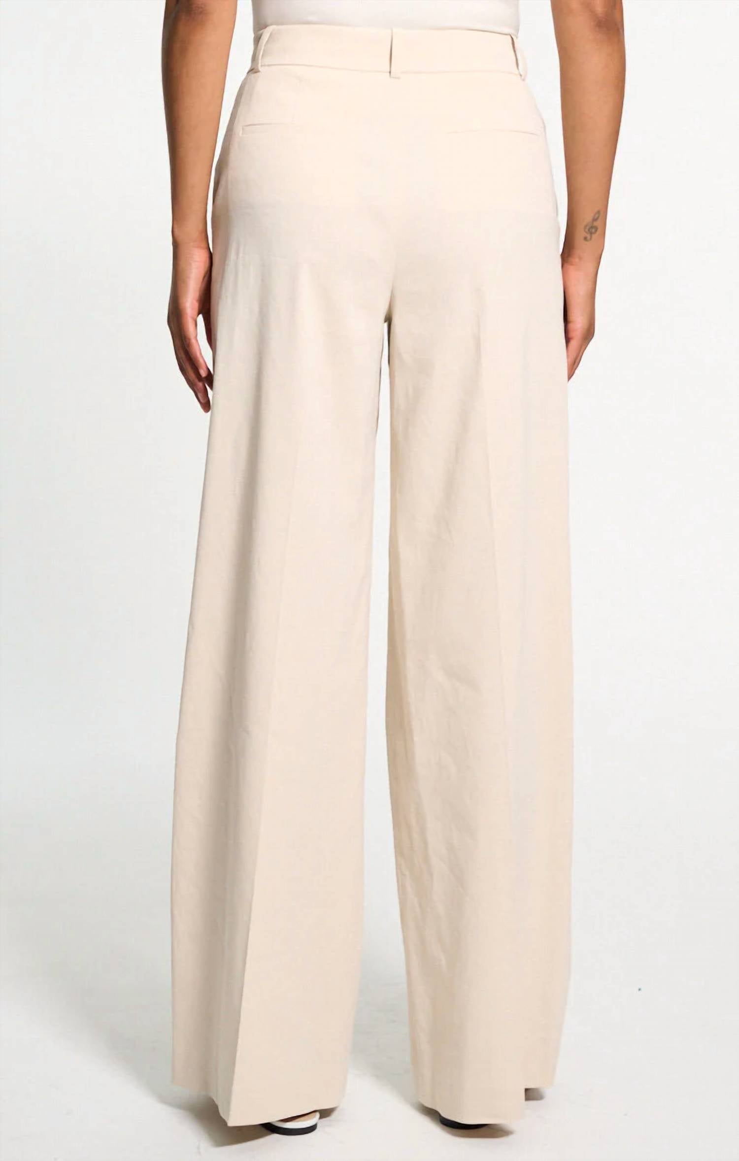 Theory - High Waist Wide Leg Pants