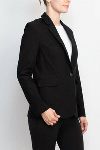 Zac & Rachel - Notched Collar Scuba Crepe Blazer