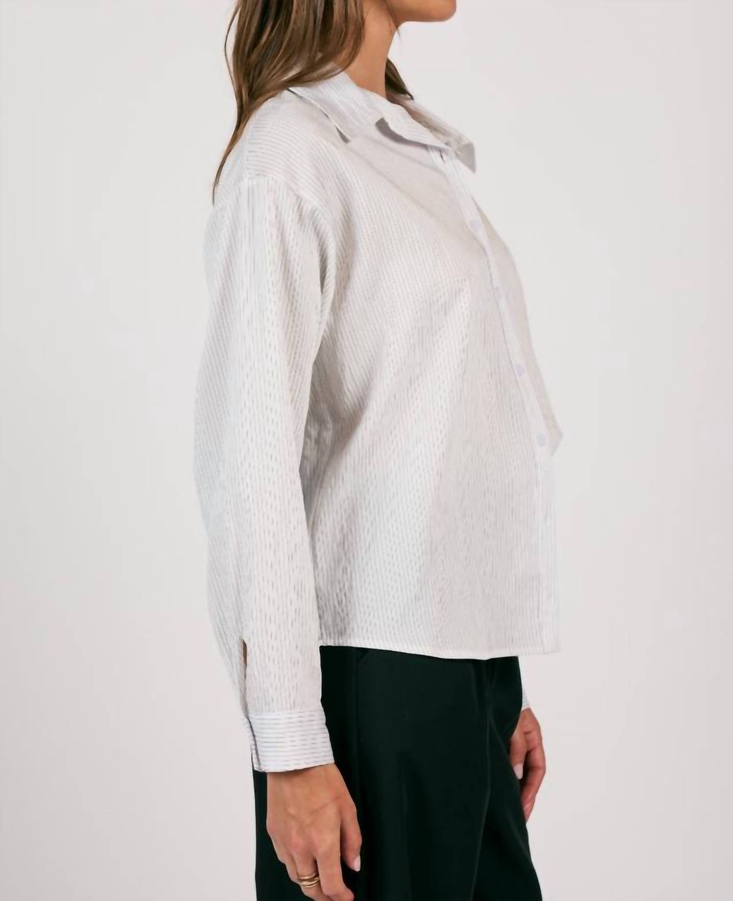 Sage The Label - Soft Stripe Button Down