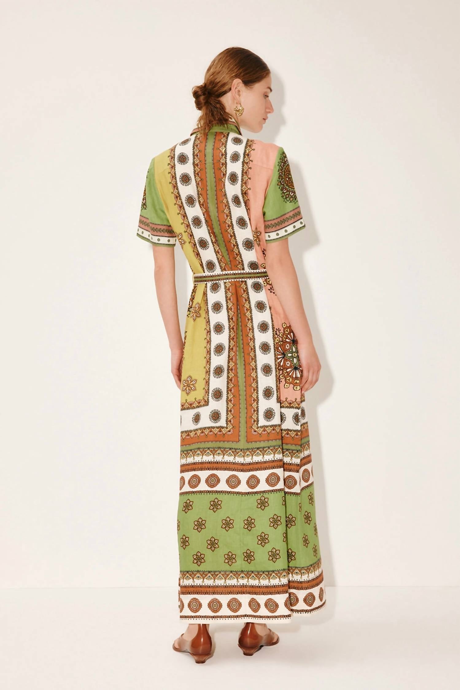 Shop Sevenday Cabo Print Shirt Dress in multi - women's dress - alternate view