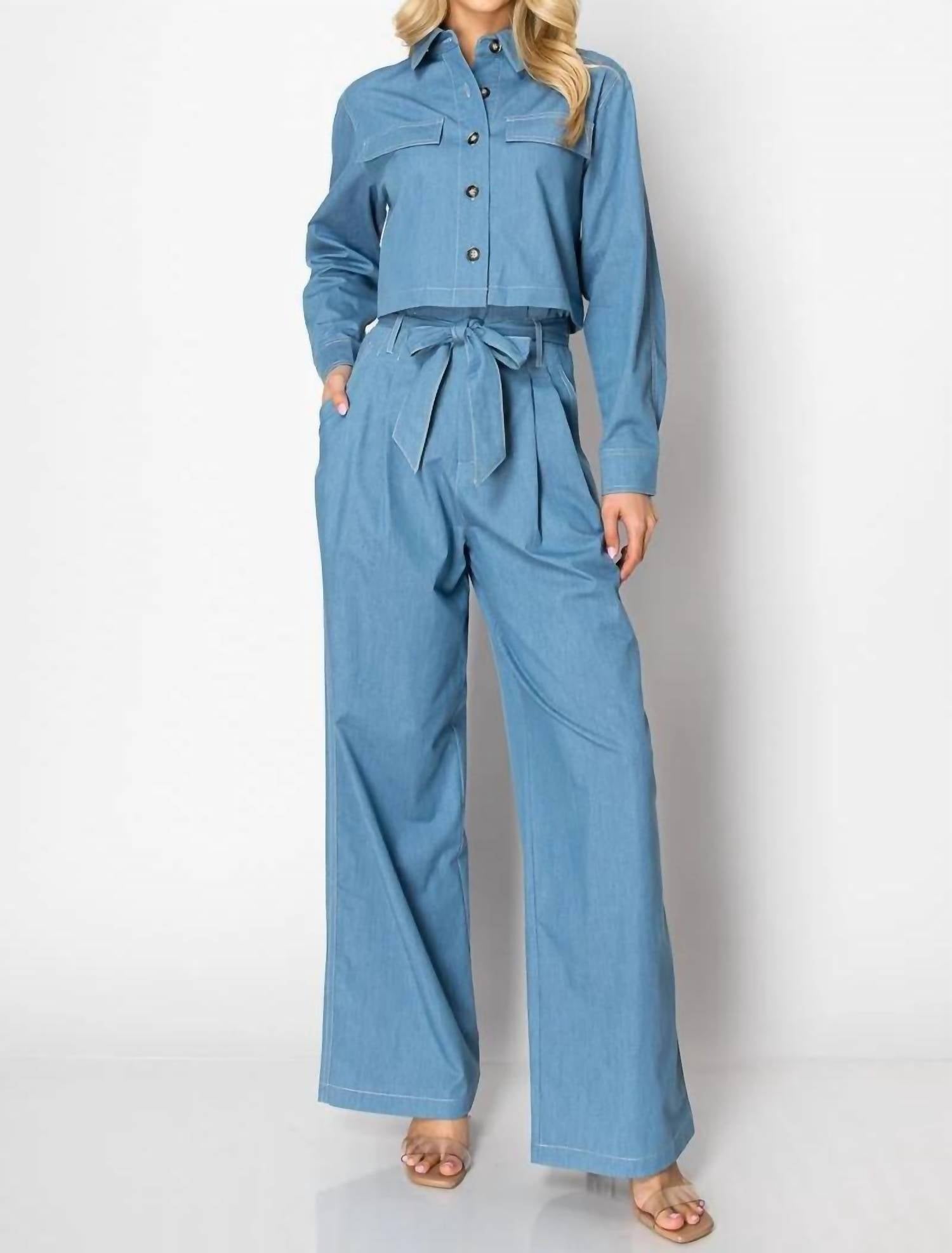 Vogue Vibes - Azura Wide Leg Pant Set
