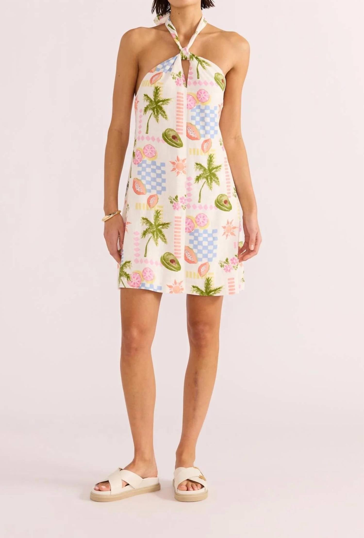 Minkpink - Gracie Halter Neck Mini Dress