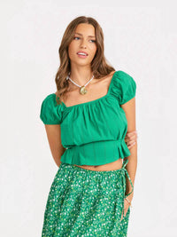 Sadie & Sage - Radiate Cap Sleeved Top