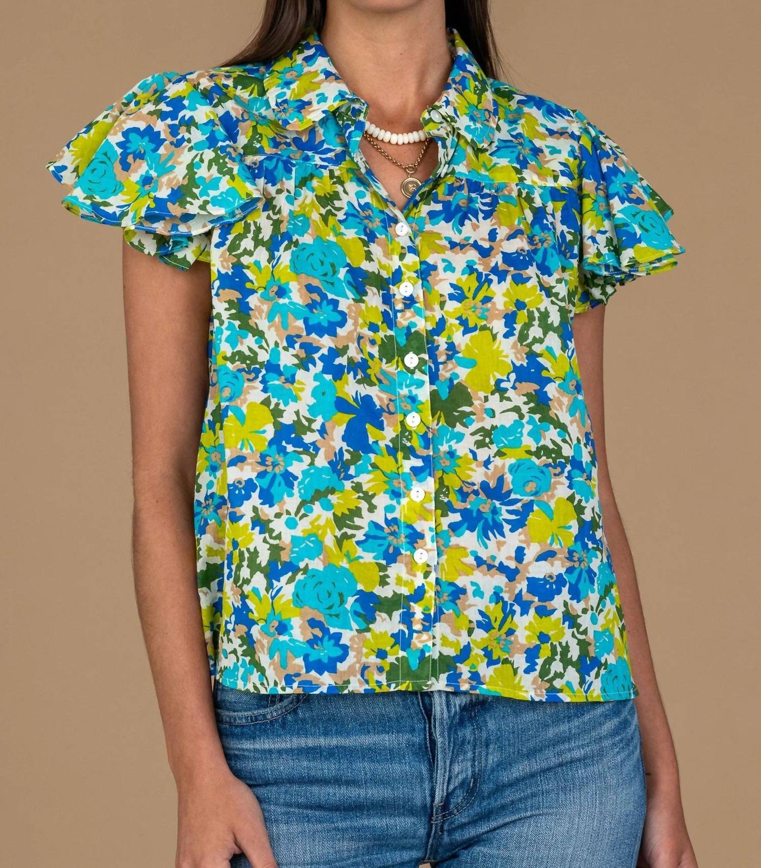 Olivia James The Label - Val Top in Hidden Paradise