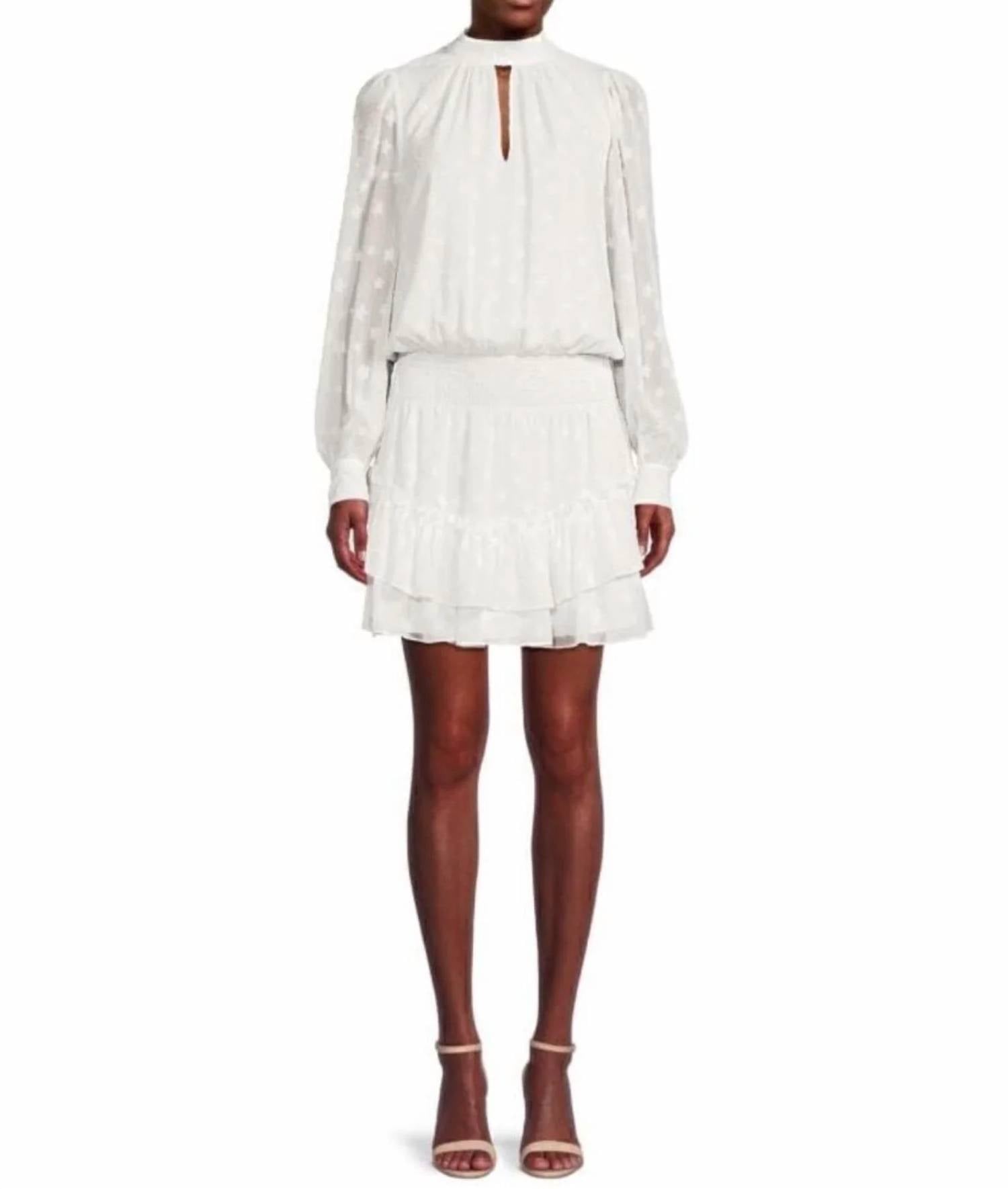 Ramy Brook - Sashah Star Pattern Ruffle Mini Dress