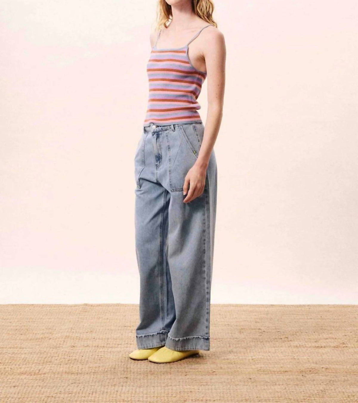 Frnch - Corallia Ribbed Knit Tank Top