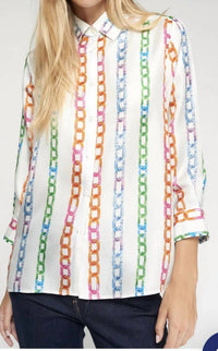 Vilagallo - Chain Print Shirt