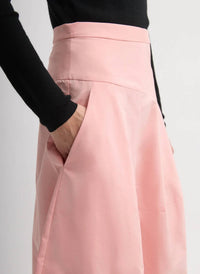 Tibi - Nylon Asymmetrical Balloon Skirt