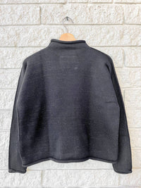 Frank & Eileen Monterey Long Sleeve Crew Neck Sweater in black black glitter - women's sweater - alternate view