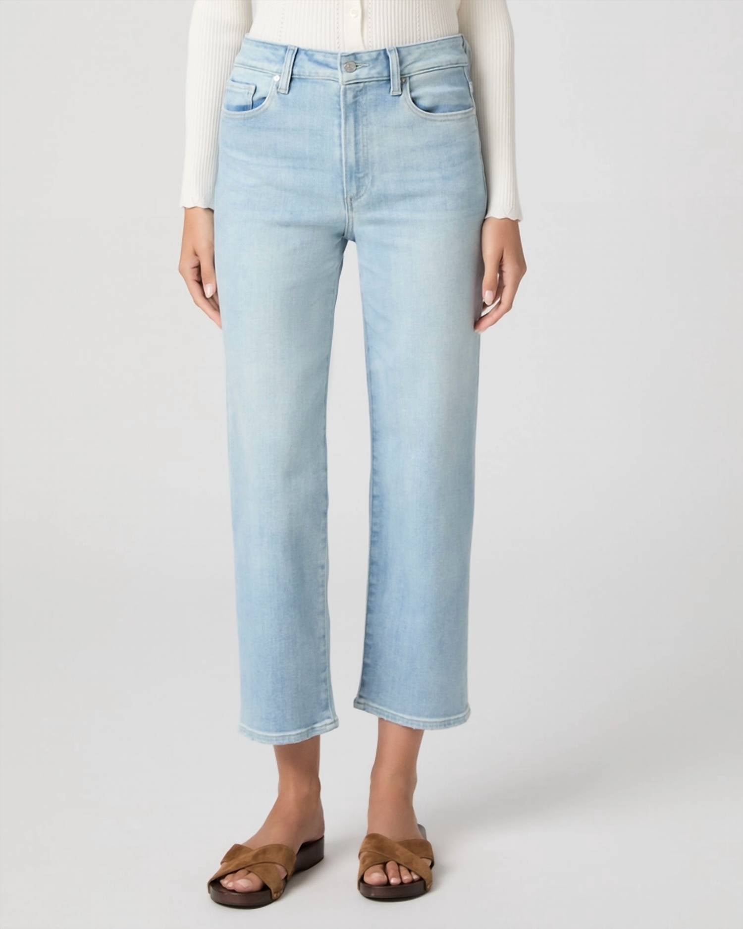Paige - Stevie Crop Straight Jeans