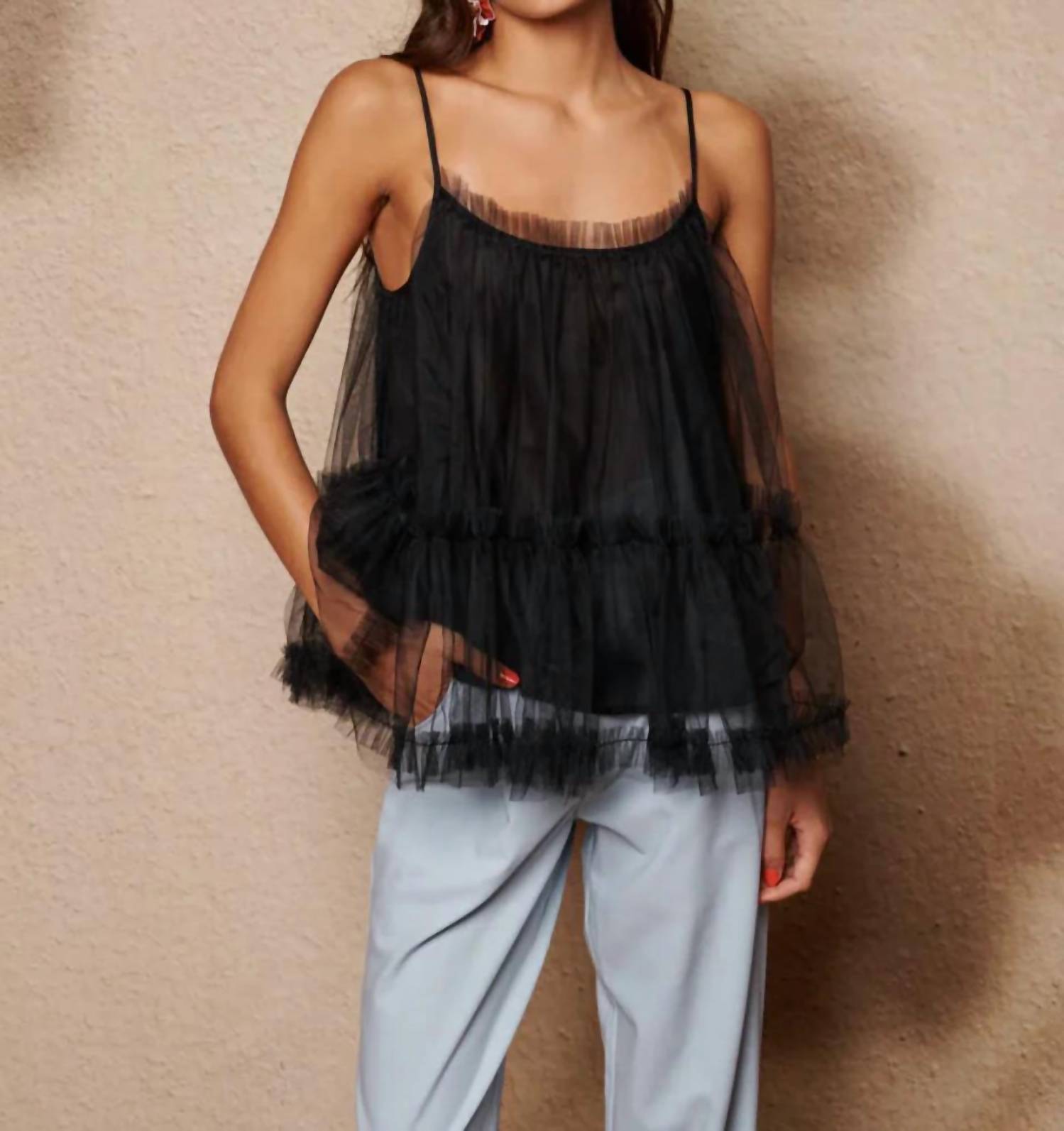 Sister Jane - Sway Tulle Ruffle Top