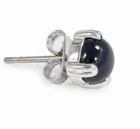 JEWELITH Women's Onyx Stud Earrings in black - women's jewelry - alternate view