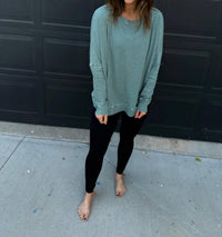 Mono B - Waffle Ribbed Pullover