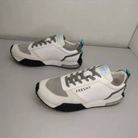 Freshy Men's Smoove Low-top Trainer Sneakers in blue white - men's shoe - detail view