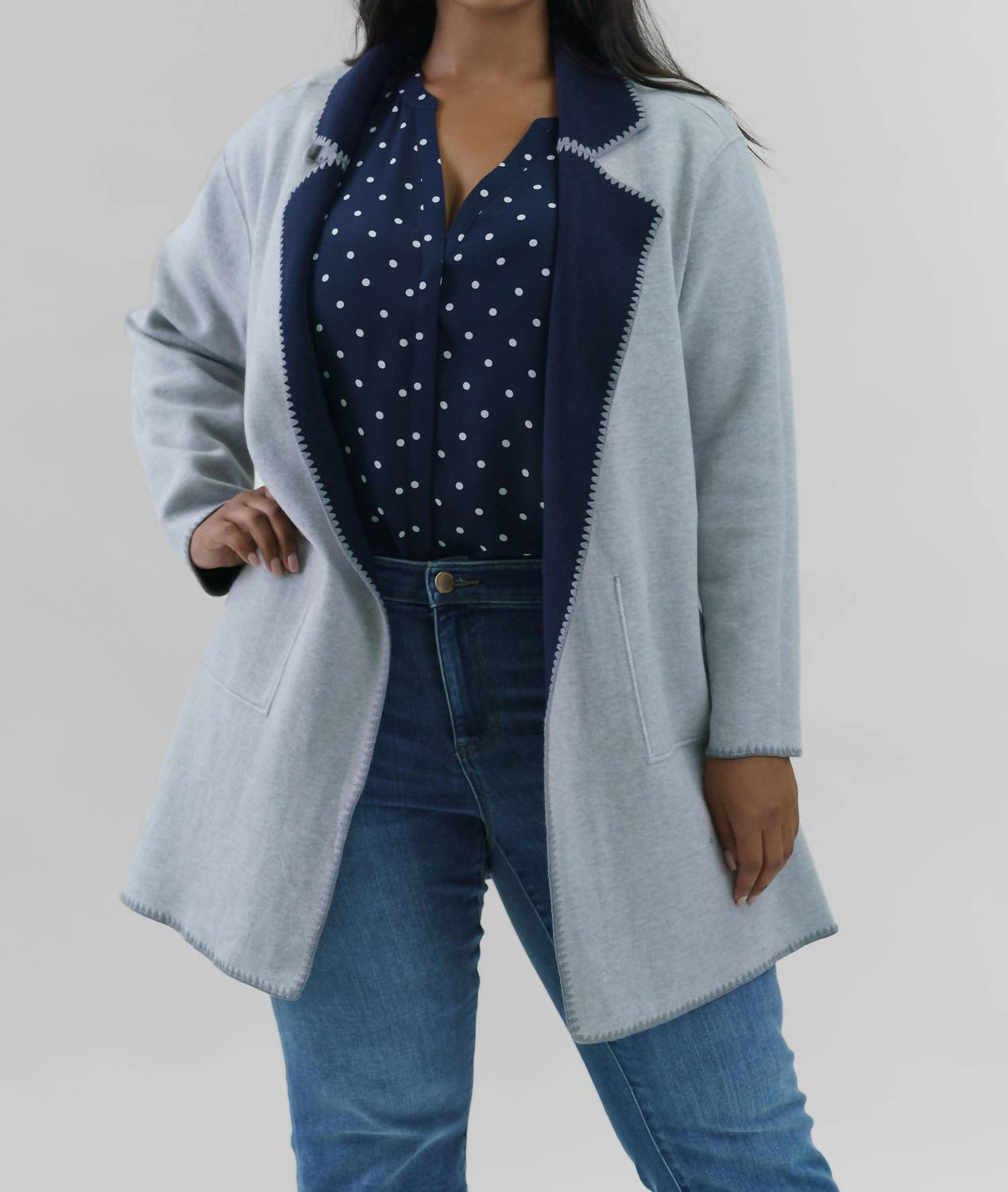 Nic + Zoe - Cool Nights Reversible Knit Jacket - Plus