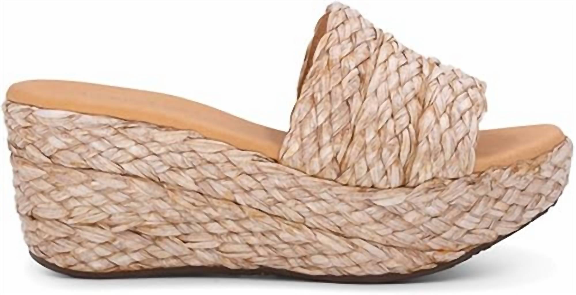 Chocolat Blu - Women's Yunis Raffia Wedge Sandal