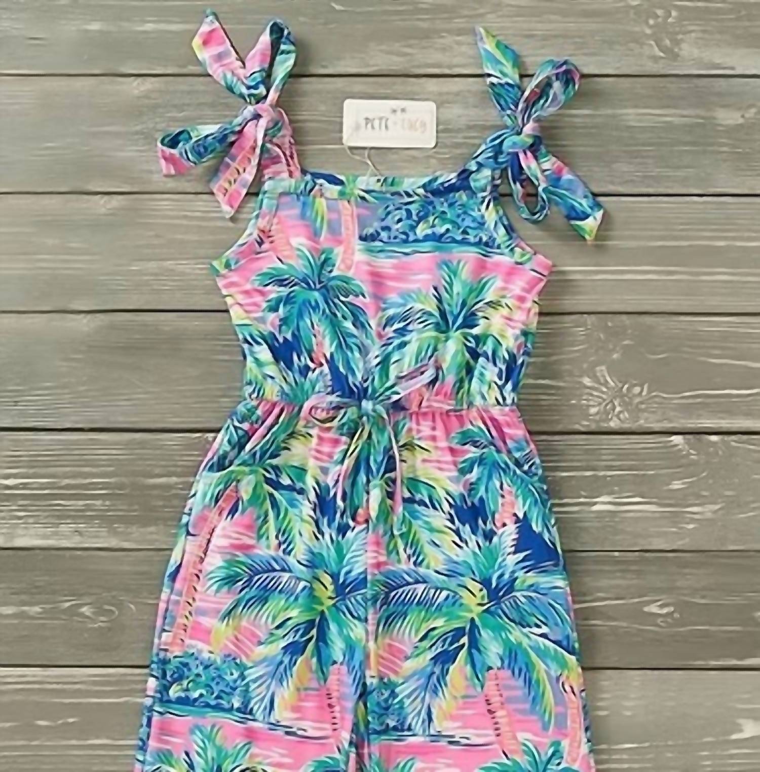 Pete + Lucy - Girls Palm Paradise Jumpsuit