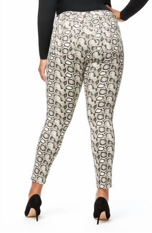 Good American - Good Waist Snake Print High Rise Skinny Jeans - Plus Size
