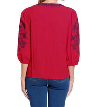 Multiples - Cherry Blossom Embroidered Blouse