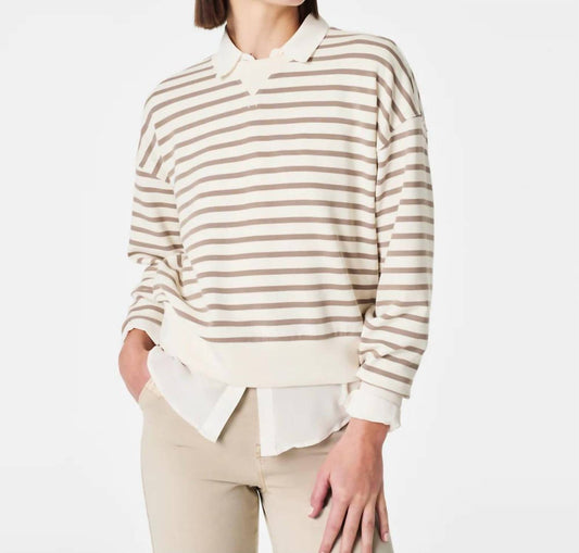 Spanx - Airessential Striped Crew Neck Top