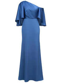 Theia - Kia Cape Fit And Flare Gown