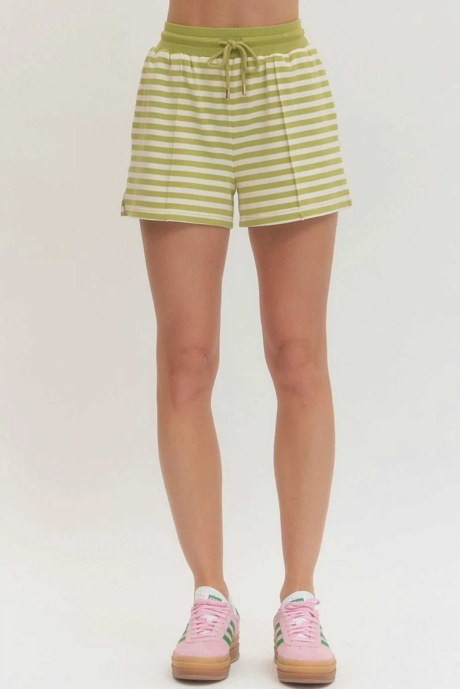 Entro - Stripe Lounge Shorts