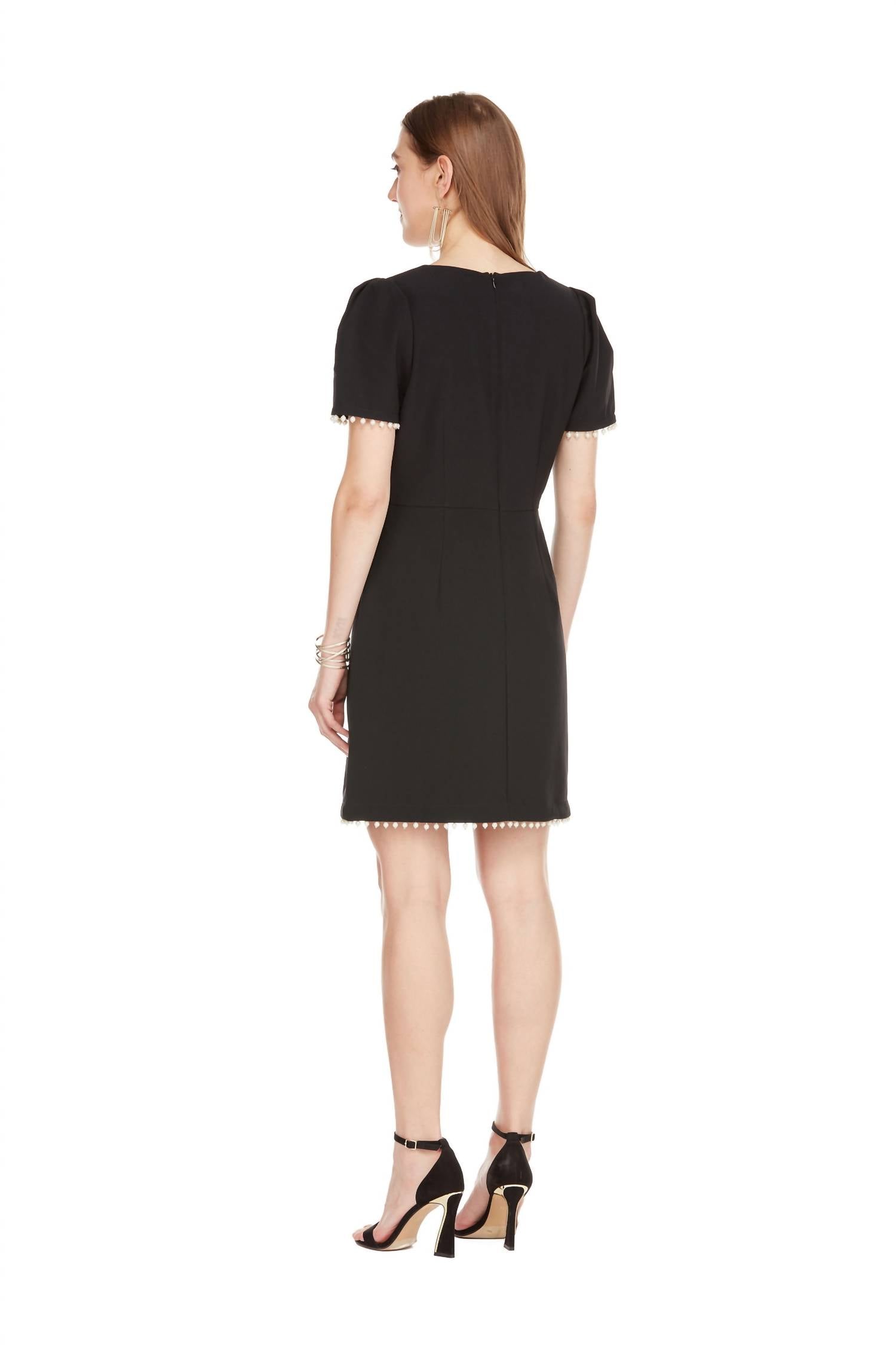 Jade Melody Tam - Pearl Trim Mini Dress