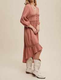 Listicle - Brenen Boho High-Low Dress