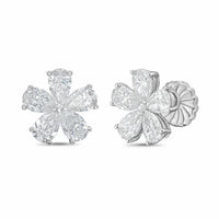 Diana M Jewels - Women's Pear Lab-Grown Diamond Stud Earrings (10.00 Ct TCW) - Bold