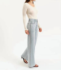 Daze - Far Out Highrise Wide Leg Jeans