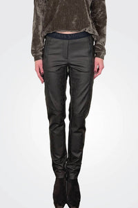 Beate Heymann Elastic-waist Jogger in brown bark - women's pants