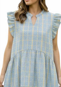 Les Amis - Check Ruffle Tiered Dress