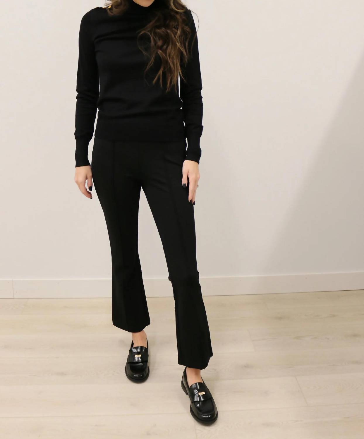 Skies Are Blue - Susanna Ponte Knit Kick Flare Pants